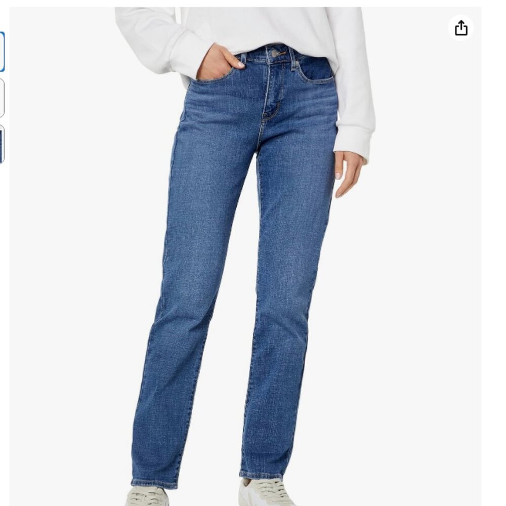 NWT Levi's Women's Classic Straight Jeans (Standard and Plus), Lapis Speed 31